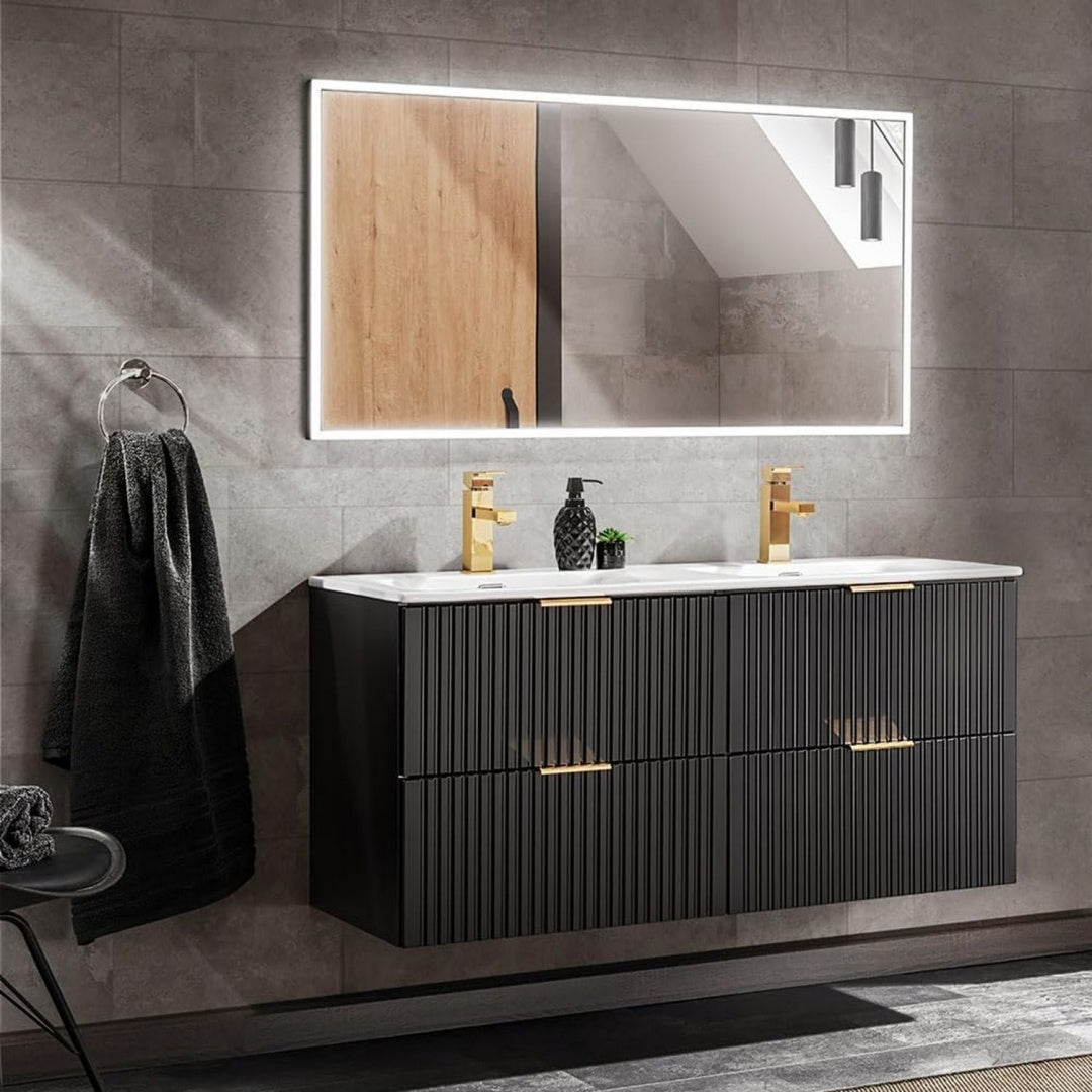 Set arredo bagno 2-teilig mit 120 cm Waschtisch con cassetti