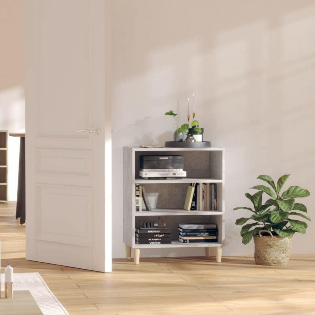 Armadio Home Giardino Credenza Grigio Cemento 57x35x70 cm Legno Ingegnerizzato 57x35x70 cm