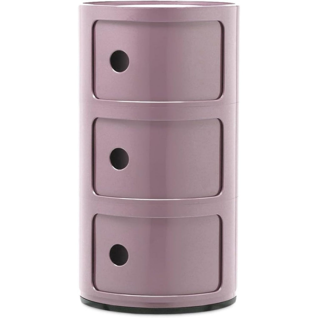 Comodino con vano contenitore malva