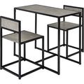 Tavolo Set di Tavolo da Bar da 3 Pezzi, Set 3 Pezzi con 2 Sedie e Tavolo
